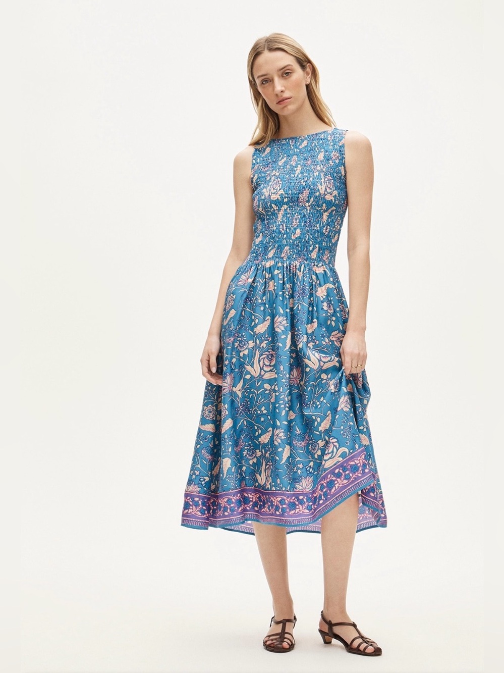 Lina midi dress in floral print